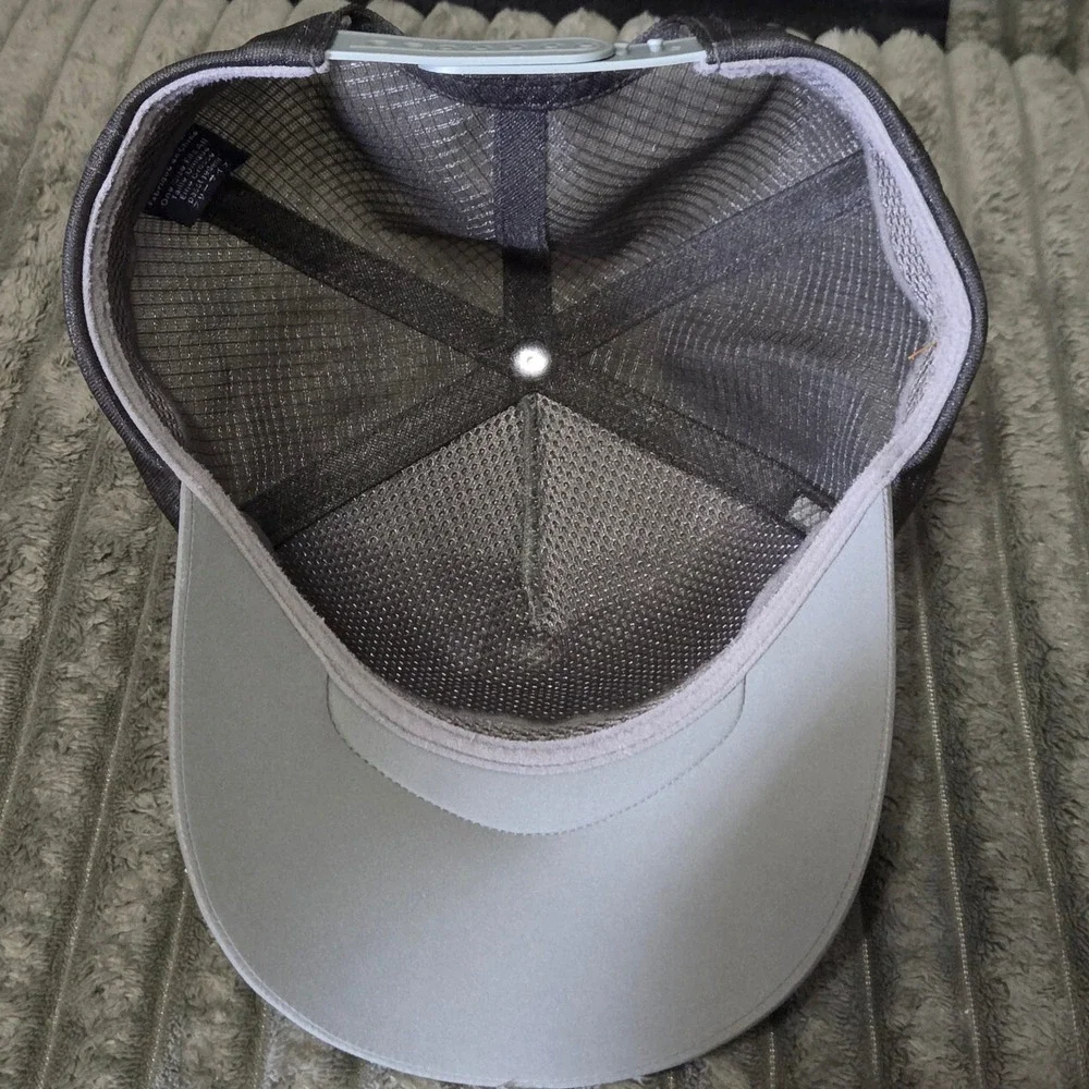 Arcteryx Bird Trucker Hat Grey Charcoal Adjustable Snapback Mesh Cap Logo